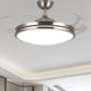 JS-LXR Modern BLDC 42” Ceiling Chandelier Fans AA0051-Satin Nickel