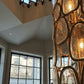 Pebble Glass Mosaic Column Chandelier – A Dramatic Statement for Multi-Storey Stairwells