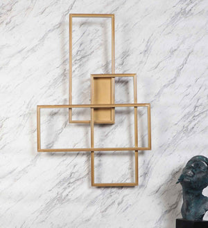 Abstract Gold Aluminium Wall Light | I-0086-LED | Included Bulb | Eliante by Jainsons Lights