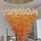 Gemstoniya Crystal Glass Chandelier – Modern Luxury Hanging Light for Living & Dining Room
