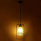 ELIANTE Brown Wood Base Green Glass Shade Hanging Light - Aj-1244-1Lp-Green - Bulb Included