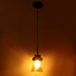 ELIANTE Black Iron Base Gold Glass Shade Hanging Light - Aj-4125-1Lp - Bulb Included