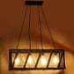 ELIANTE Black Iron Base Black Iron Shade Hanging Light - Aj-4131-4Lp - Bulb Included