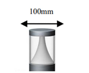 JS-AMS AL 404-12W-300mm Led Garden Bollard Lights