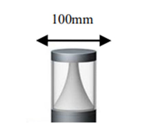 JS-AMS AL 404-12W-750mm Led Garden Bollard Lights