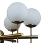 Adriana Gold Iron Globe Chandelier | 5022-6lp | Included Bulb | Eliante by Jainsons Lights