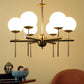 Adriana Gold Iron Globe Chandelier | 5022-6lp | Included Bulb | Eliante by Jainsons Lights