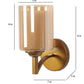 Alif Gold Iron Wall Light | S-400-1W | Included Bulb | Eliante by Jainsons Lights