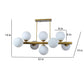 Altura Antique Gold Iron Chandelier  | E27 holder | Included Bulb | Eliante by Jainsons Lights