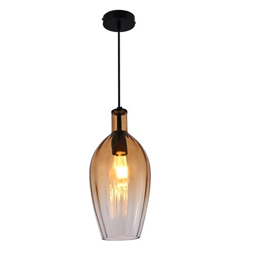 JSPHILO Amber 4-304-1xE27 Impressions Glass Hangings
