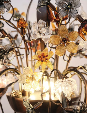 Amber Flame Wildflower Chandelier