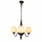 Antique Brass Aluminium Shaded Chandelier | JS-6114-3LP-Wh | Included Bulb | Eliante by Jainsons Lights