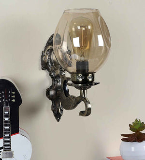 Lorelai Antique Brass Aluminium Wall Sconces | JS-1219-1W | Included Bulb | Eliante by Jainsons Lights