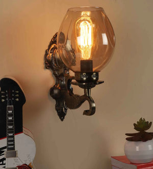 Lorelai Antique Brass Aluminium Wall Sconces | JS-1219-1W | Included Bulb | Eliante by Jainsons Lights