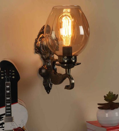 Lorelai Antique Brass Aluminium Wall Sconces | JS-1219-1W | Included Bulb | Eliante by Jainsons Lights