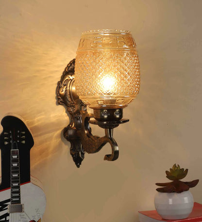 Manchester Antique Brass Aluminium Wall Sconces | JS-1218-1W | Included Bulb | Eliante by Jainsons Lights