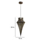Alpha Brown Iron Hanging Light | 2202 | Included Bulb | Eliante by Jainsons Lights