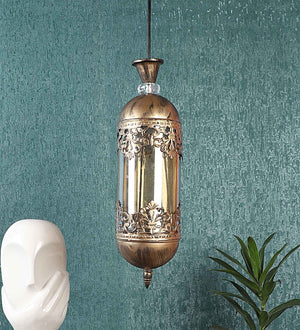 Antique Gold Iron Hanging Light | 1907-1LP | Included Bulb | Eliante by Jainsons Lights