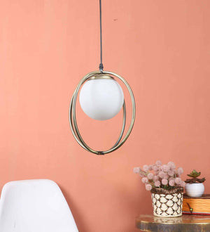 Antique Gold Iron Hanging Lights | JS-650-1LP | Included Bulb | Eliante by Jainsons Lights