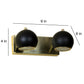 Adriana Metal Picture Light (Black & Gold) | LED-LOTA-2LP | Included Bulb | Eliante by Jainsons Lights