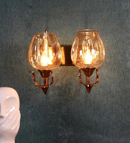 Antique Gold Iron Wall Light | 1329-2W | Included Bulb | Eliante by Jainsons Lights