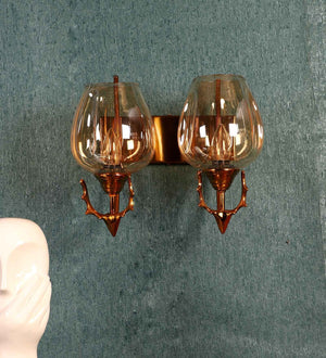 Antique Gold Iron Wall Light | 1329-2W | Included Bulb | Eliante by Jainsons Lights