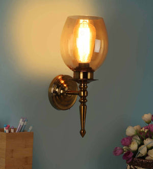 Twilight Metal Wallchieres (Antique Gold) | PF-107-1W-Gold | Included Bulb | Eliante by Jainsons Lights