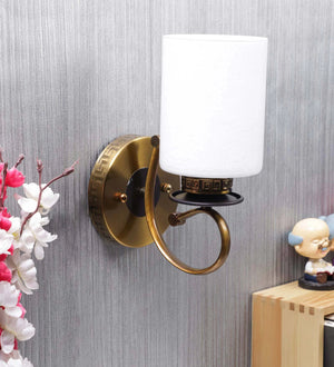 Antique Gold Metal Wall Light | S-266-1W | Included Bulb | Eliante by Jainsons Lights