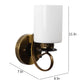 Antique Gold Metal Wall Light | S-266-1W | Included Bulb | Eliante by Jainsons Lights