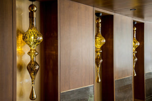 Antique Mercury Glass Finial Chandelier – A Statement Piece for Contemporary Interiors