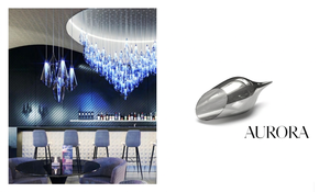 AURORA LED Crystal Drop Suspension Collection – A Statement Piece for Dramatic Interiors
