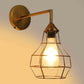 Aurore Gold Iron Wall Scone | 6138-1W | Included Bulb | Eliante by Jainsons Lights