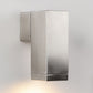 Silver Metal Outdoor Wall Light Av003-1-Sq-SSV