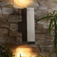 Silver Metal Outdoor Wall Light Av003-2-Sq-SSV