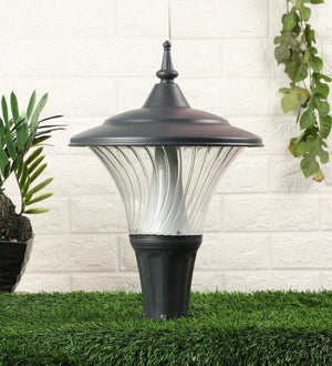 Grey Metal Outdoor Wall Light - AVIVA-18-WH - Included Bulb