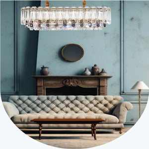JS-SBL AZ-05-043 Rectangular Chandeliers