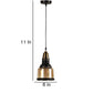 Dorada Gold Metal Hanging Light B-10-1LP-CFL-HALO