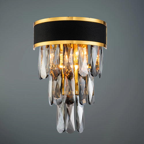 JSPHILO-3-180-2xE-14 Crystal Wall Light