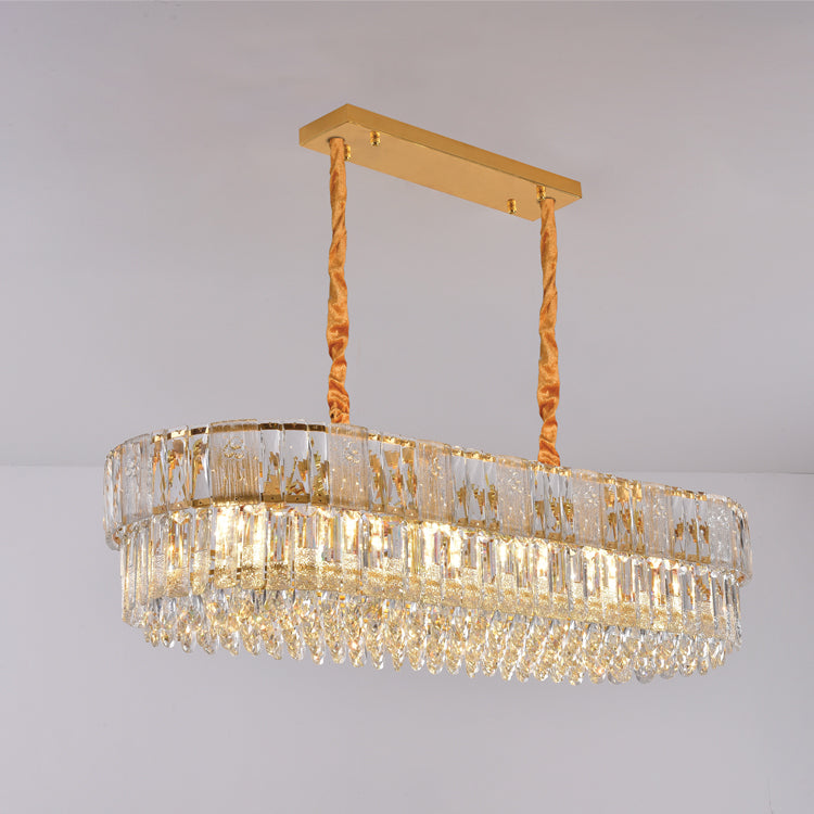 JSPHILO 6-390-12xE14 SHINE Rectangular Chandeliers