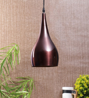 Coffee Metal Hanging Light -Balon-Copper-Gd - Included Bulb