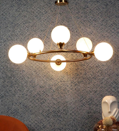 Baroba Chrome Iron CHANDELIERS | 1909-6LP | Included Bulb | Eliante by Jainsons Lights