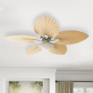 JS-FO - FI-7731-L High Speed Tropical Designer Fans with Light Pine Wooden Finish Abs Blades Size 1320mm