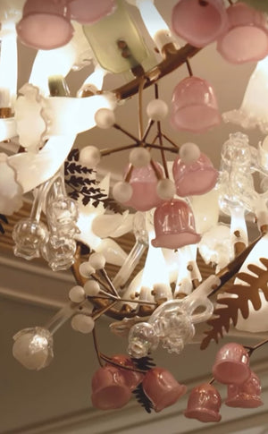 Bellflower Glass Branch Chandelier – A Delicate Statement for Refined Interiors