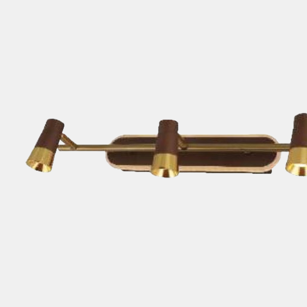 JSPHILO-1-028-3xLED - Gold & Brown Picture Light