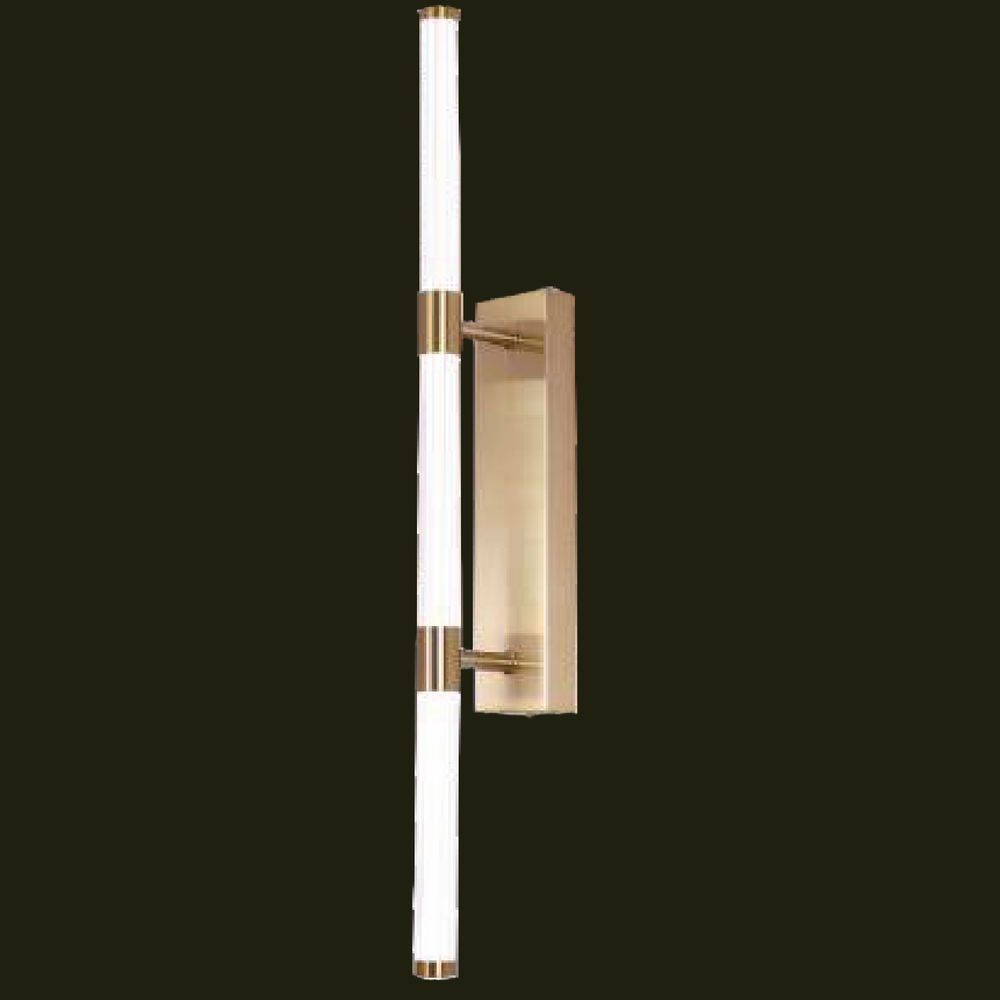 JSPHILO-1-033-LED - Gold & White Linear Wall Light