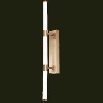 JSPHILO-1-033-LED - Gold & White Linear Wall Light