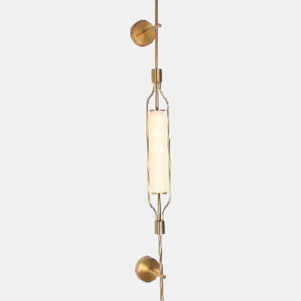 JSPHILO-1-038-LED - Gold & White Linear Wall Light