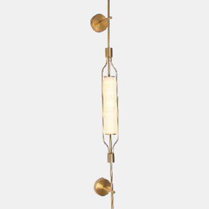JSPHILO-1-038-LED - Gold & White Linear Wall Light