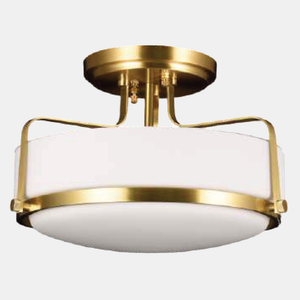 JSPHILO-2-049-4xE27 - Brass & White Modern Wall Light