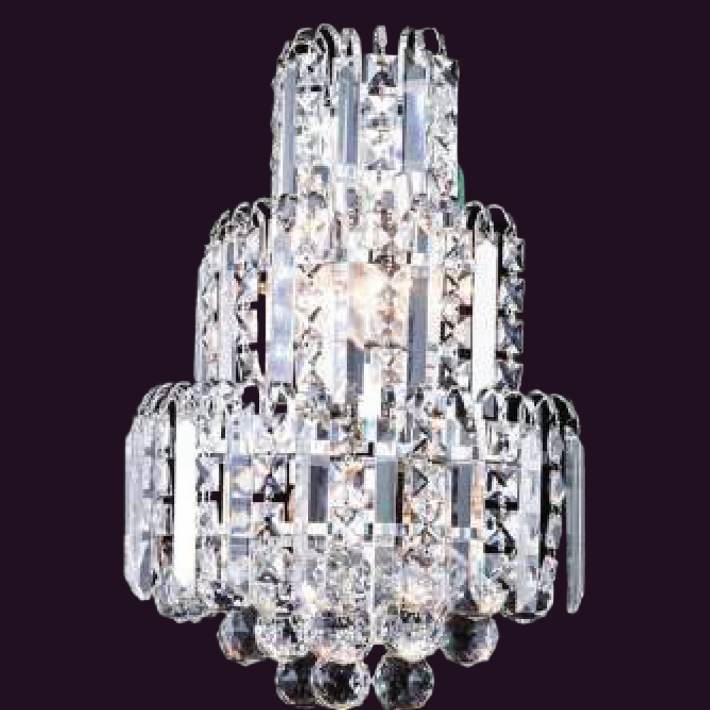 JSPHILO-3-101-5xE14 - Chrome Candle Arm Wall Light